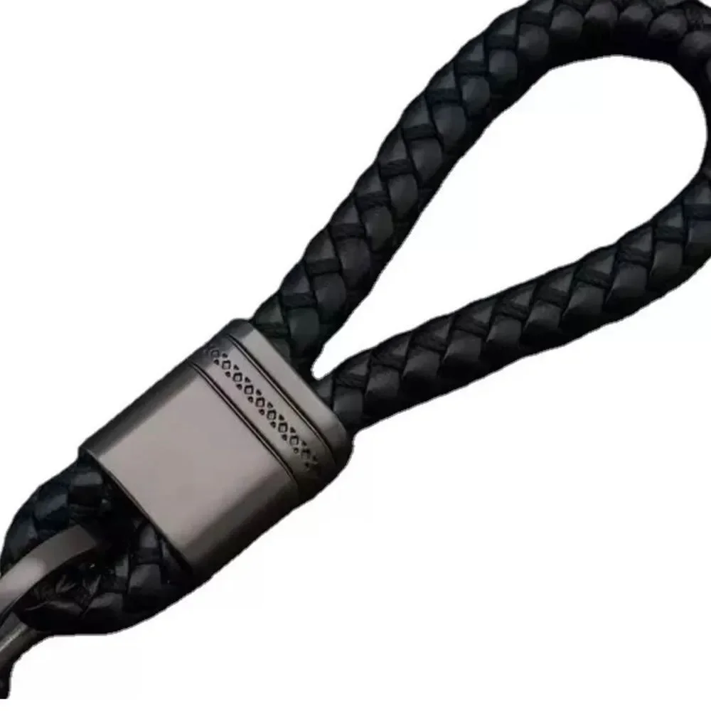 ‎LEATHER ROPE KEY RING